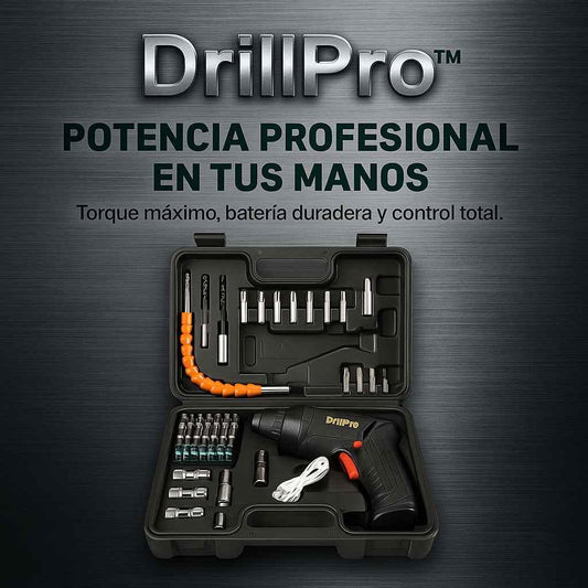 DrillPro™ Kit Destornillador Inalámbrico