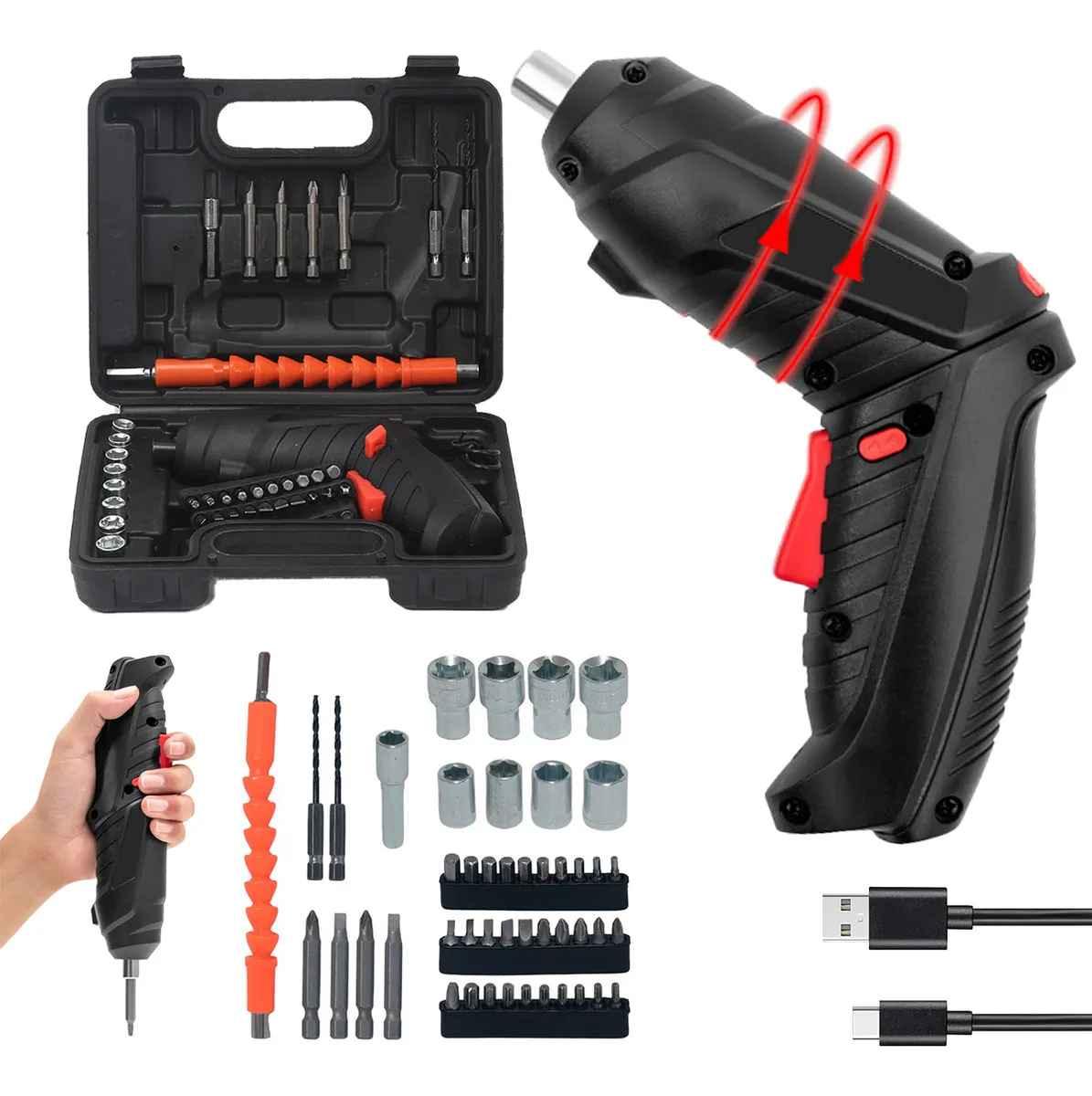 DrillPro™ Kit Destornillador Inalámbrico