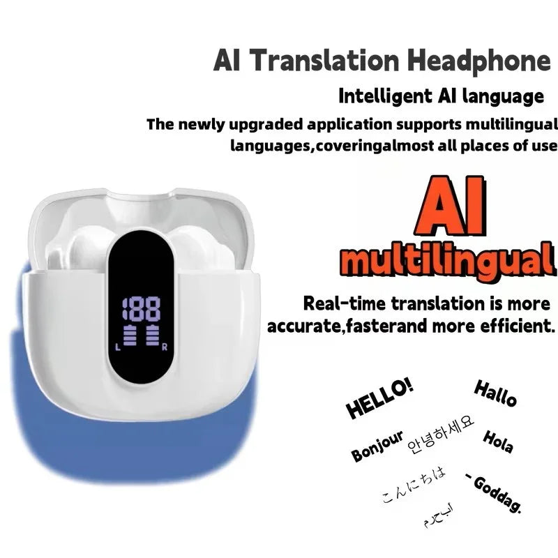 Audífonos Inalámbricos IA Traducción en 144 Idiomas