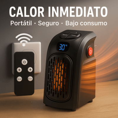 ✨🔥Mini Calefactor Portátil 400W + Control Remoto🔥✨