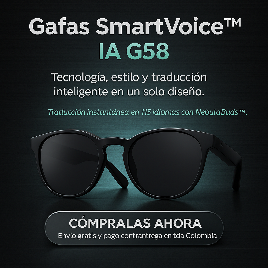 Lentes Traductores Con IA SmartVoice™ G58