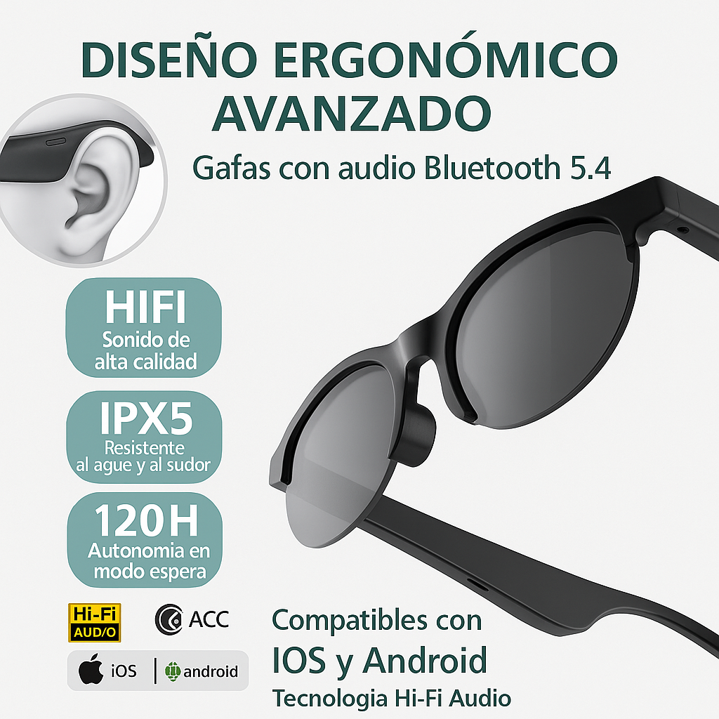 Lentes Traductores Con IA SmartVoice™ G58