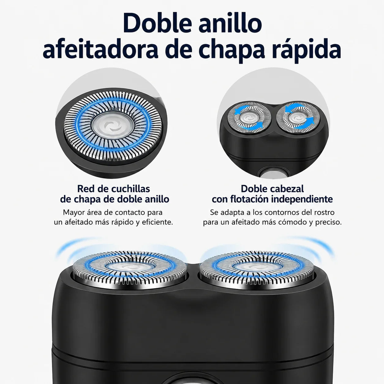 QuickShave™ Afeitado rápido en cualquier lugar