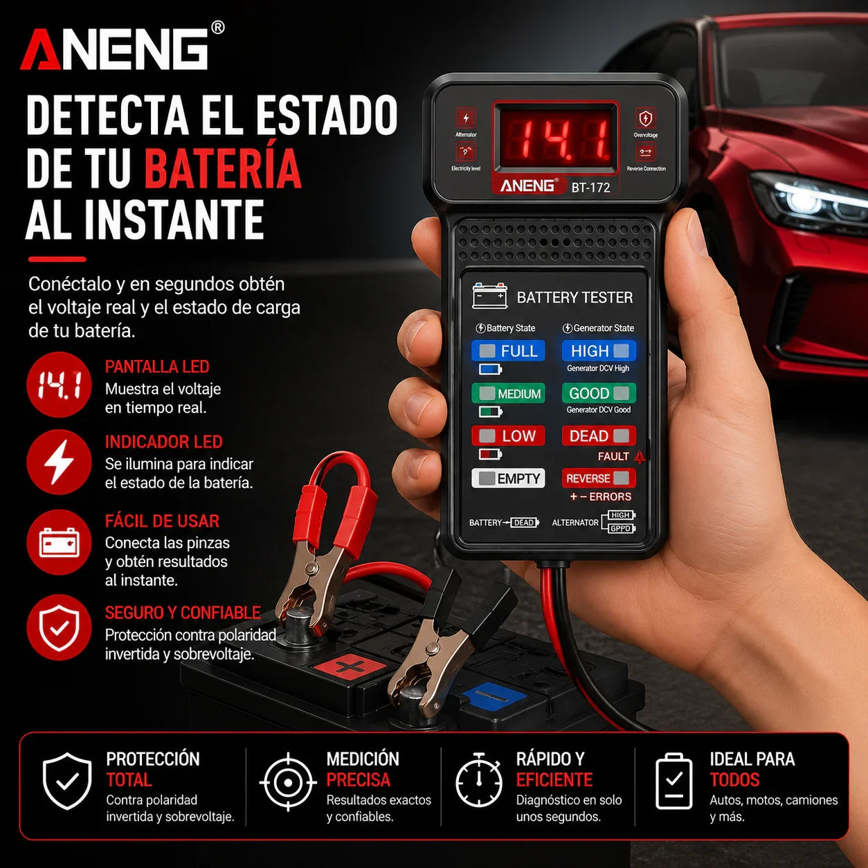 VoltCheck Pro™ | Revisa tu batería antes de que falle
