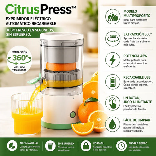 CitrusGo™ Exprimidor Naranjas Eléctrico