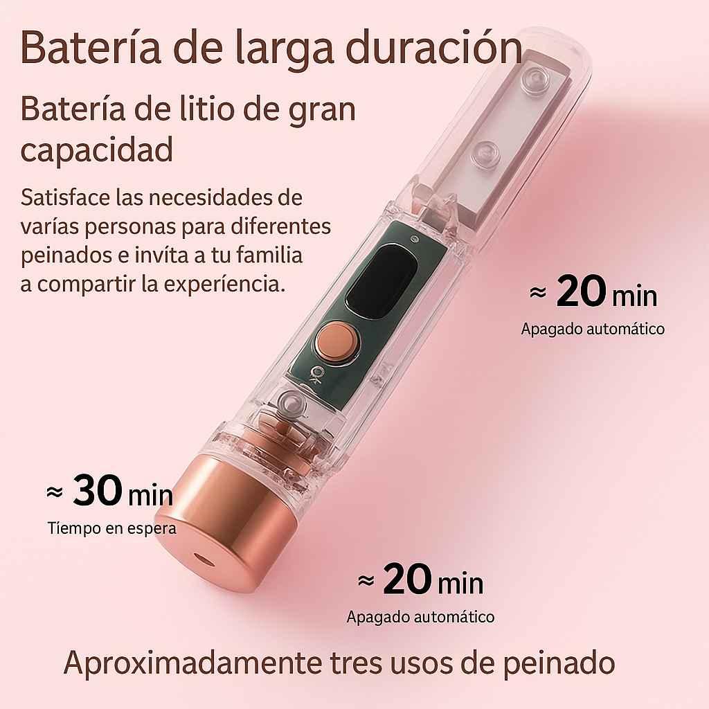 HairLuxe™ Plancha Inalámbrica Recargable