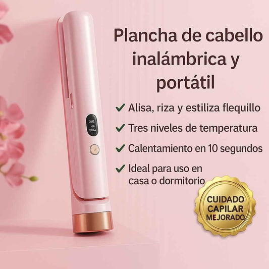 HairLuxe™ Plancha Inalámbrica Recargable