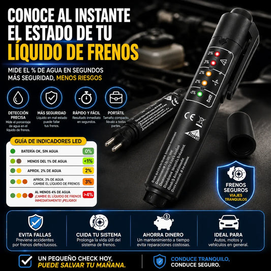 BrakeGuard™ Detector Inteligente para Líquido de Frenos