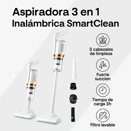 Aspiradora 3 en 1 Inalámbrica SmartClean