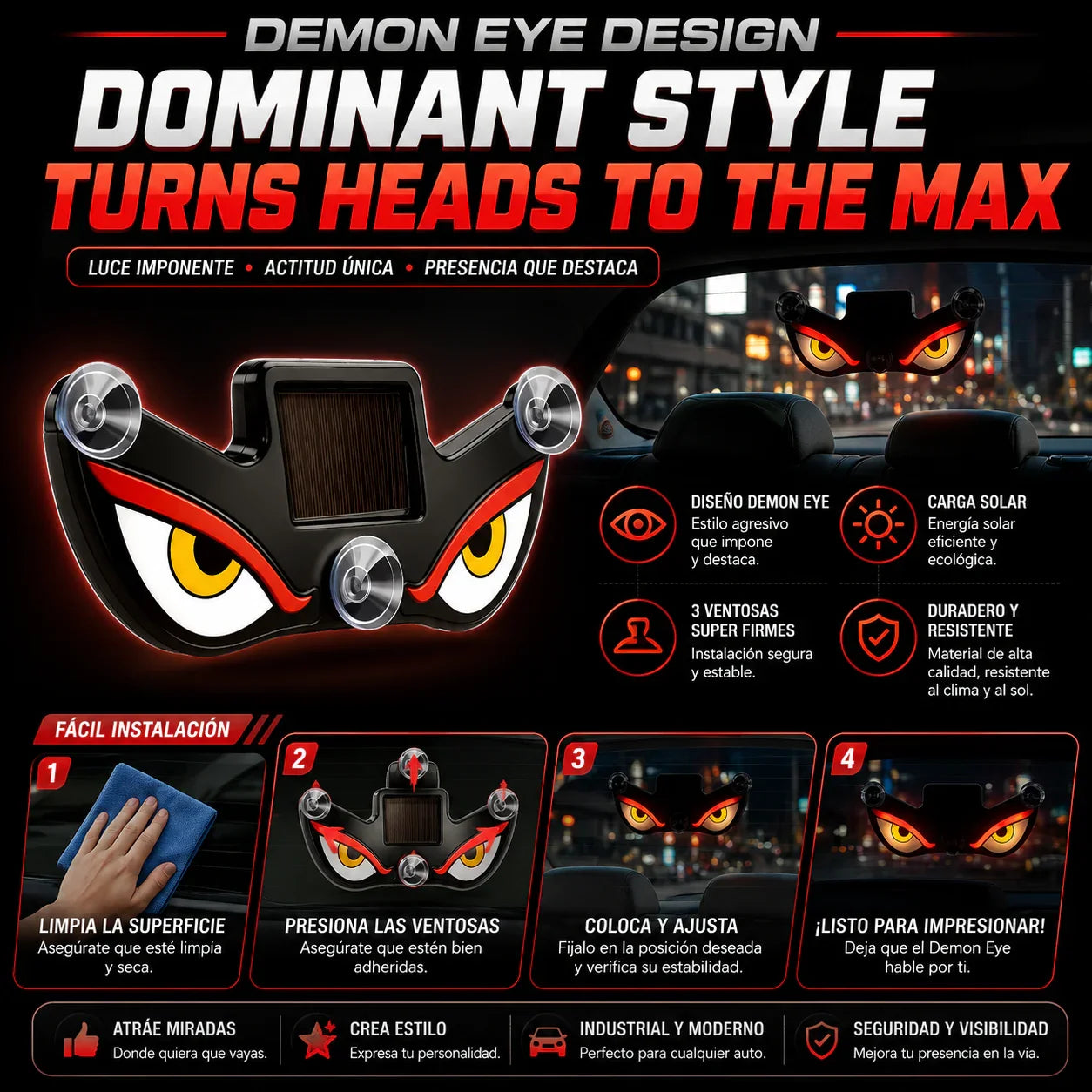 DemonGlow™ Luz Inteligente para Automóvil