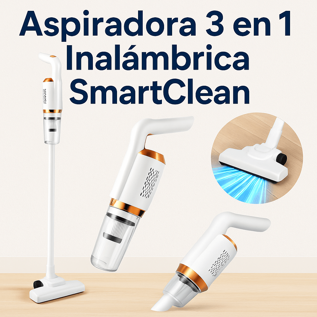 Aspiradora 3 en 1 Inalámbrica SmartClean - SportFree