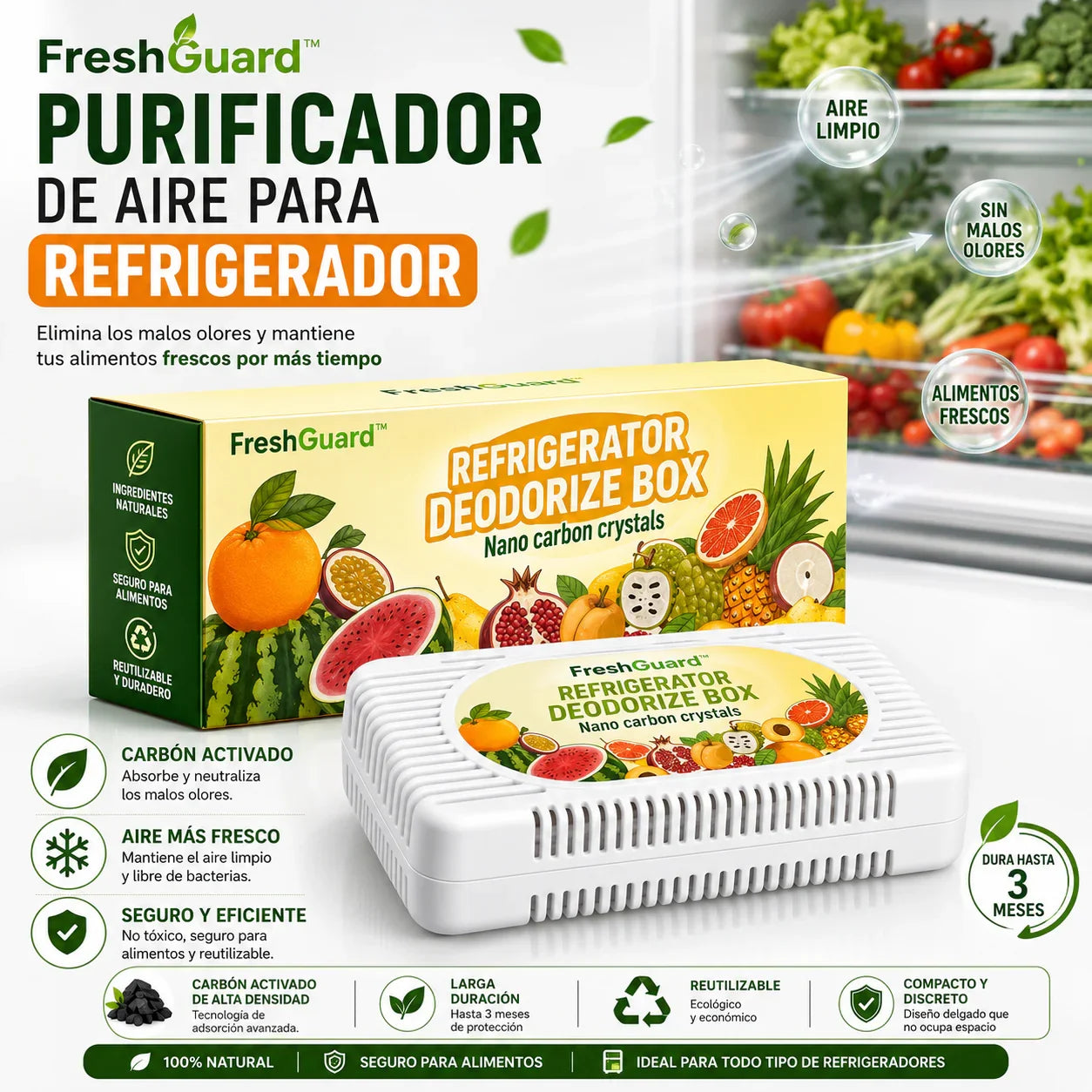 FreshGuard™ | Mantén tu nevera fresca