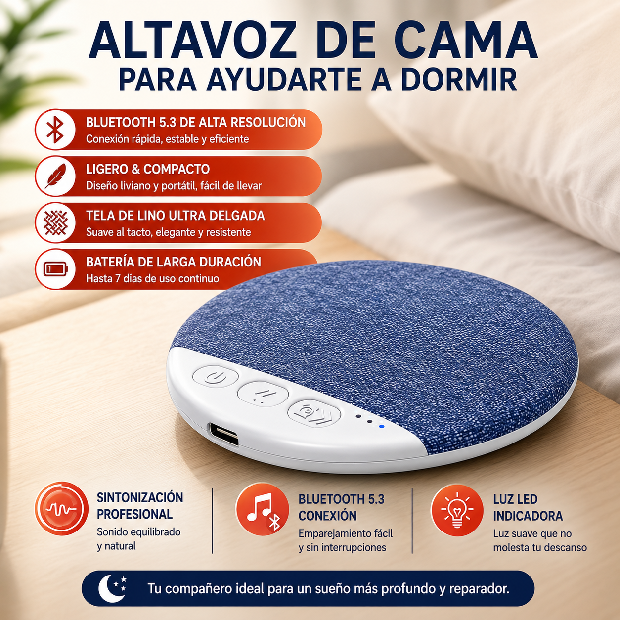 SleepWave™ Altavoz de Almohada Inteligente