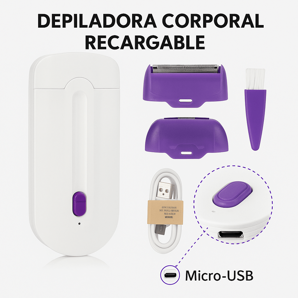 🪒♂️Depiladora Corporal Recargable Unisex♀️🪒 - SportFree