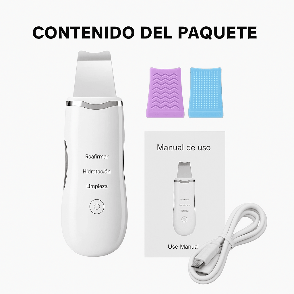 🌻👱‍♀️💄Limpiador Facial 3 En 1 / Espátula Ultrasónica🌻👱‍♀️💄 - SportFree