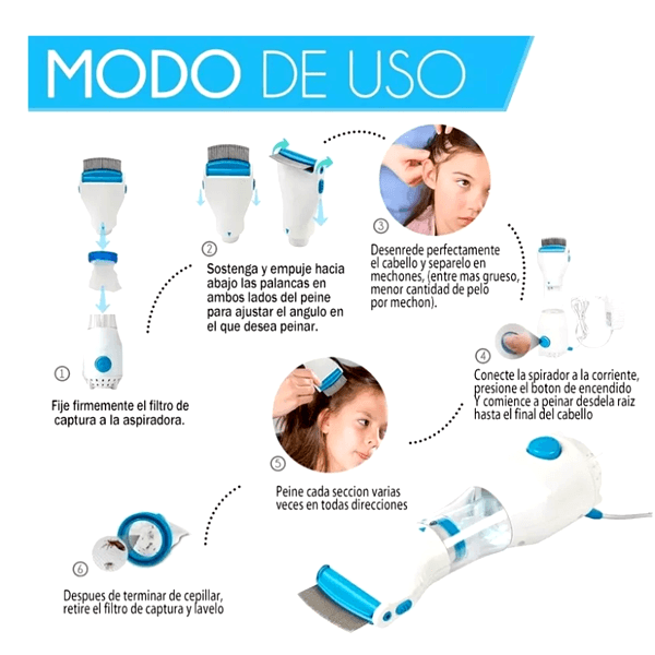 🪮🐜Maquina Aspiradora Quita Piojos Elimina Liendras🪮🐜 - SportFree