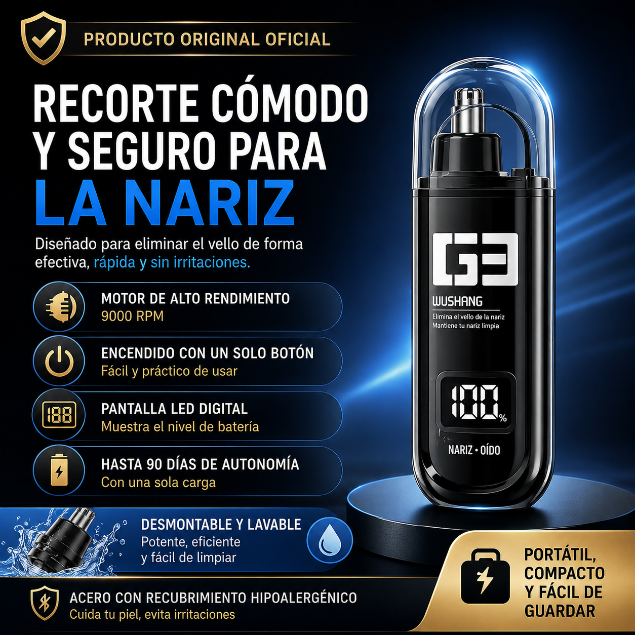 NosePro™ – Recortador De Vello Nasal